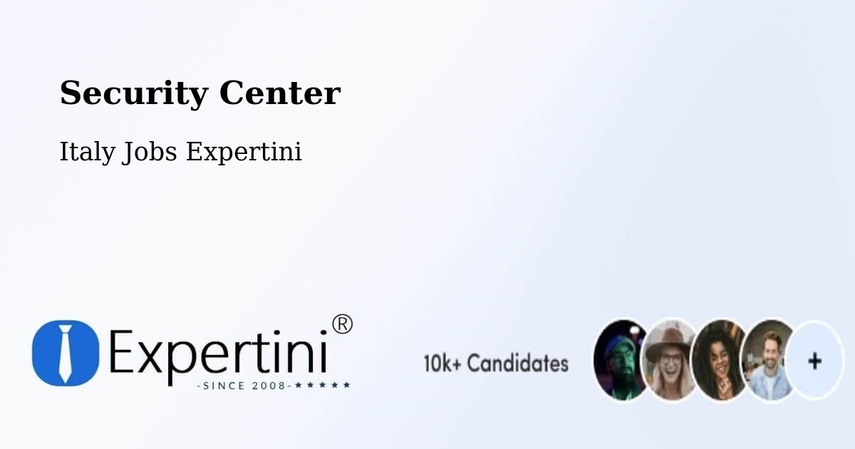 Security Center - Italy Jobs Expertini