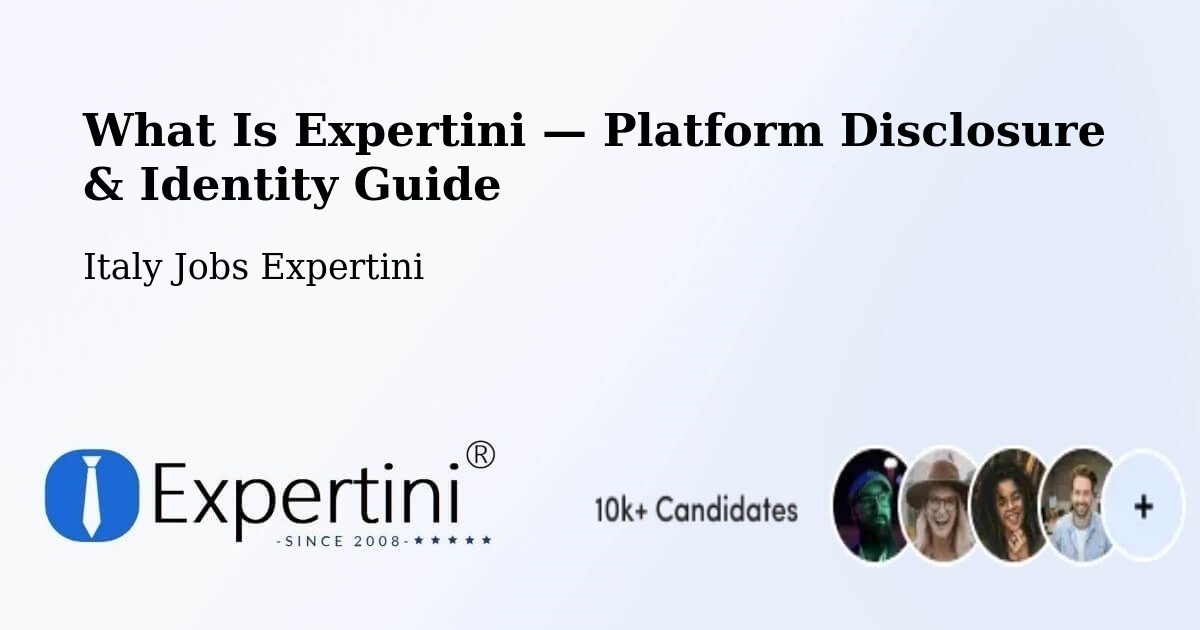 What Is Expertini — Platform Disclosure & Identity Guide – Formello